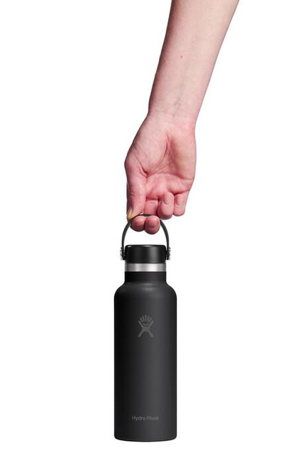 Butelka termiczna Hydro Flask 18 oz Standard Mouth z zakrętką Flex Cap, czarna
