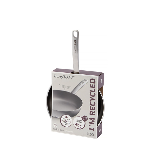 Patelnia graphite, Stal nierdzewna z recykling 24 cm - Berghoff