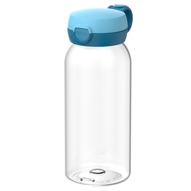 Butelka Mepal Flip Cap Campus 600 ml Cool Blue, gładka niebieska
