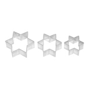 Foremki do wykrawania Gwiazdki 4.5-5.5-6.5 cm
