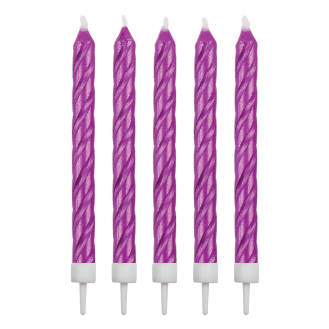 Pme Świeczki Różowe Happy Birthday (16 Sztuk) Różowy