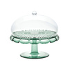 Patera na ciasto z kloszem Guzzini Vanity 30 cm, zielona matcha