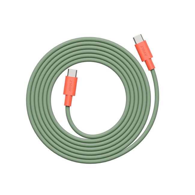Cable 1 Usb-C Bauhaus 2 M Gecko Bloom - Avolt