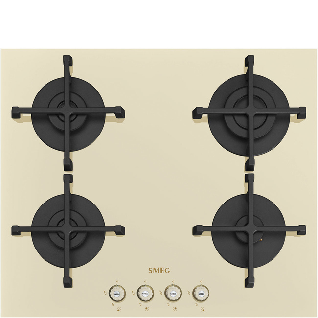 Smeg - Płyta kuchenna COLONIALE PV864PO Kremowe szkło