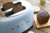 Smeg - Toster, dwie kromki, pastelowy błękit Tsf01Pbeu 50's Style