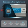 Przetwornica napięcia Extralink OPIM-500W, 12 V na 230 V, modyfikowany sinus, USB-A i USB-C