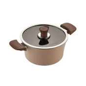 HAPPYCALL IH Eden Garnek Ceramiczny 20 cm 2,5 L Migdałowy Beż