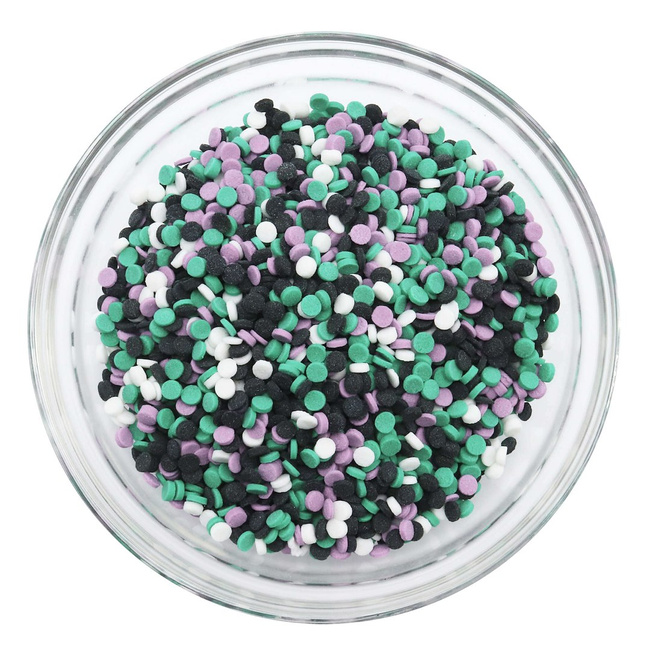 Posypka cukrowa PME Potworna Magia 136 g, zielono-fioletowa