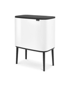 Kosz do segregacji Brabantia Bo Touch Bin 3 x 11 l, biały, trzykomorowy