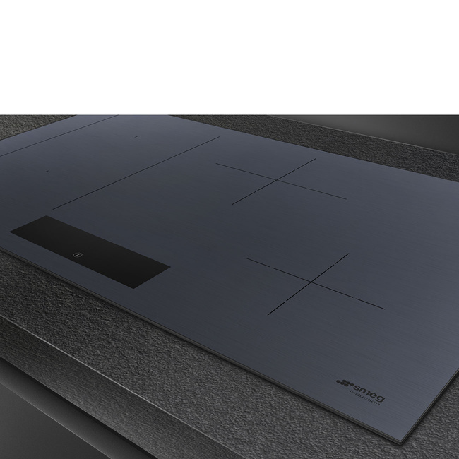 Smeg - Płyta Indukcyjna, 80 Cm, Linea, Ng Linea Sim1844dg Neptune Grey