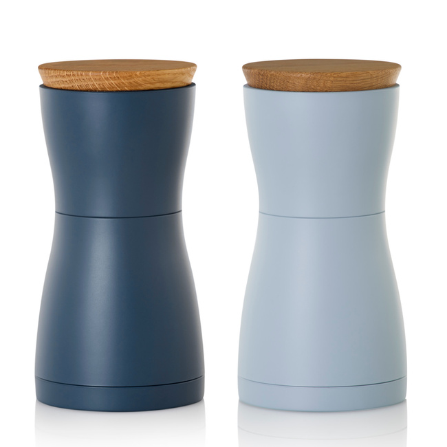 Zestaw Młynków Do Pieprzu I Soli Twin Ciemno/Jasnoniebieski