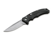 Nóż automatyczny Boker Plus Intention II Black, ostrze 8 cm ze stali D2, rękojeść G10