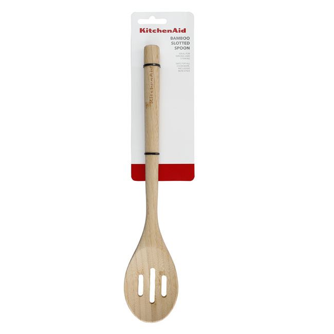 Kitchenaid Łyżka Drewniana Z Dziurkami Classic Bamboo