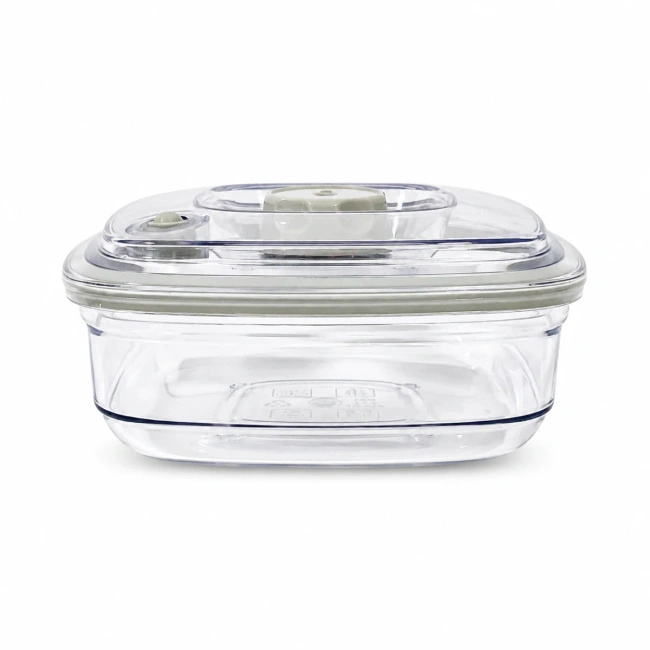Wartmann pojemnik próżniowy 0,8 l kwadratowy BPA-free 17x17x8 cm mikrofalówka zawór 3-pozycyjny