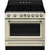 Smeg - Kuchnia wolnostojąca z płytą indukcyjną Victoria Tr90Imp Kremowy.