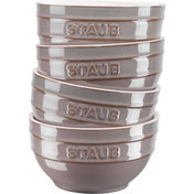 Zestaw 4 misek okrągłych 14 cm, antyczny grafitowy - Staub