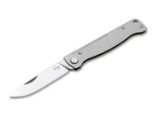 Nóż składany Boker Plus Atlas SW, rękojeść stalowa stonewash, 75 g