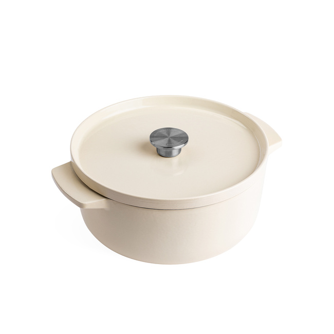 Kitchenaid Garnek Żeliwny 5,2l Almond Cream