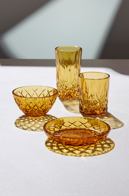 Talerze Sorrento 16 Cm 4 Sztuki Amber 27800 - Lyngby Glas