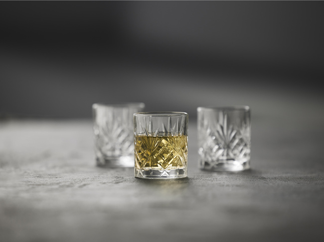 Kieliszki do shotów ze szkła kryształowego Melodia 80 ml 6 sztuk 31134 - Lyngby glas