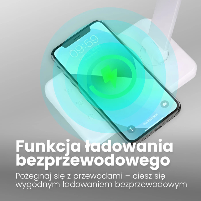 Extralink Smart Life | Lampka biurkowa | z ładowaniem indukcyjnym