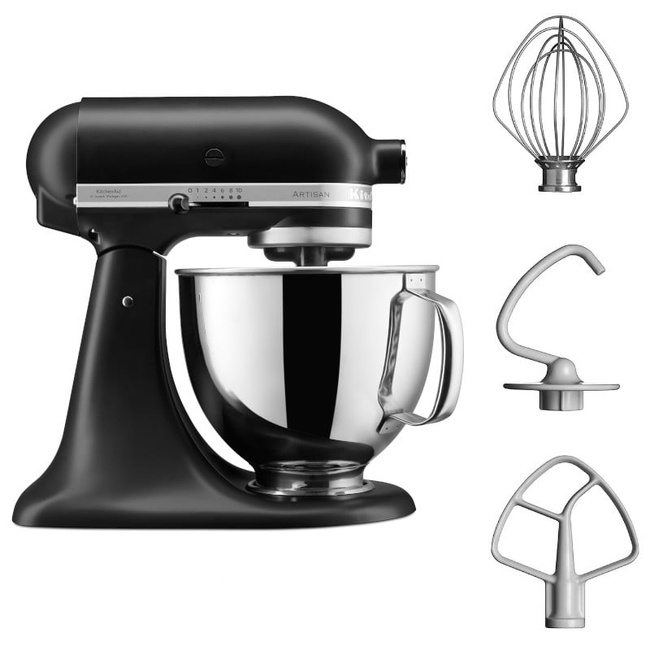 Mikser planetarny KitchenAid Artisan 5/125 5KSM125EBM czarny mat