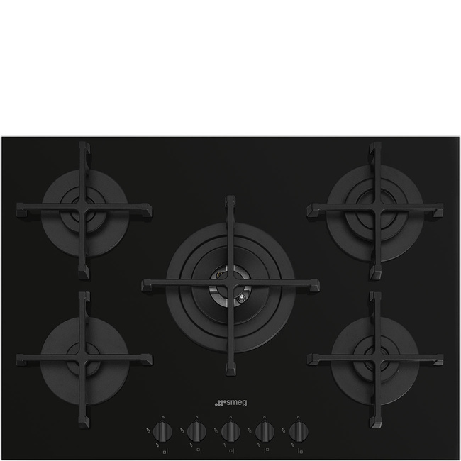 Smeg - Płyta Gazowa, 72 Cm, Selezione, Czarny Selezione Pv275b Czarny