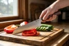 Dan Woo Tamahagane Santoku 19,5 cm - Nóż Szefa Kuchni 67 HRC
