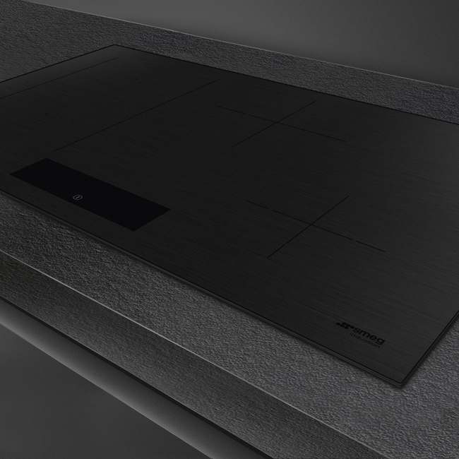 Smeg - Płyta indukcyjna, 80cm, Classica, czarny UNIVERSAL SIM3844MB Czarny mat