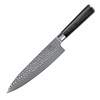 Shiori - 3-Set Kuri Murō + Santoku + Sifu - zestaw trzech noży ze stali Damasceńskiej