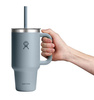 Kubek termiczny Hydro Flask 32 oz Travel Tumbler ze słomką i uchwytem, Shale Grey