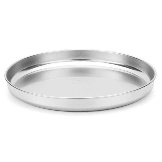 Forma okrągła do pieczenia pizzy stalowa z nieprzywierającą teksturą 32x3 cm – Steel pan