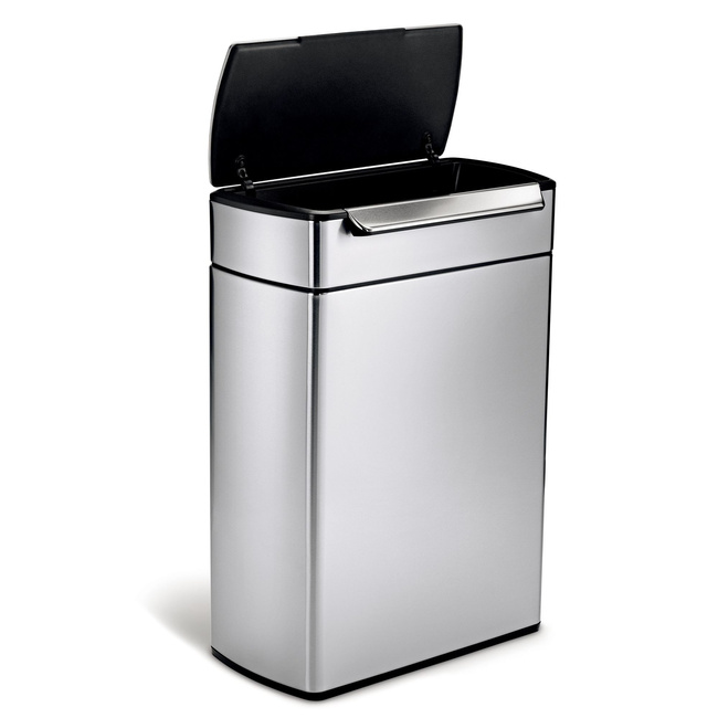 Kosz na śmieci 48l Touch-Bar Recycler - stal FPP Simplehuman