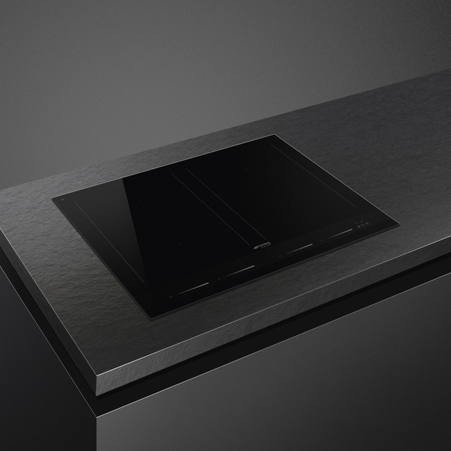 Smeg - Płyta Indukcyjna, 60cm, Linea, Black Linea Sim1644D Czarne Szkło
