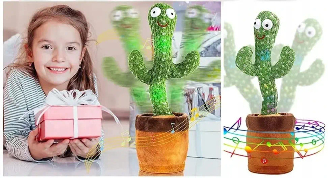 Extralink Toys | Zabawka kaktus tańczący | śpiewający dla dzieci LED USB