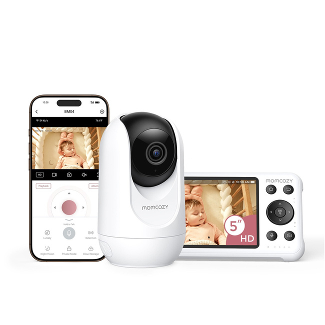 Elektroniczna niania wideo Momcozy BM04 z Wi-Fi i jednostką rodzica