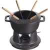 Zestaw do fondue 18 cm, czarny - Staub