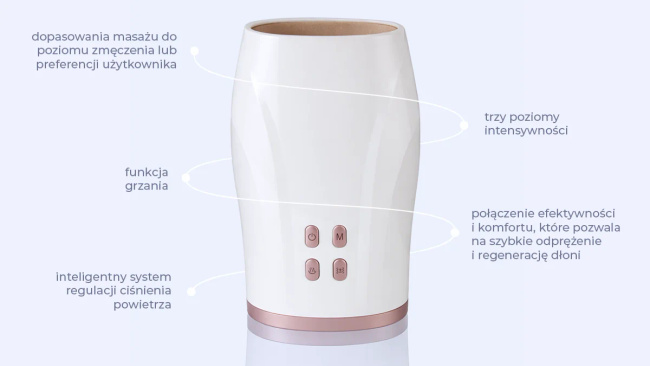 EXTRALINK Lifestyle Hand Massager 01 Masażer do dłoni 5W USB Typ C