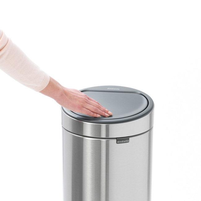 Kosz na śmieci Brabantia Touch Bin New 30 l, stal matowa FPP