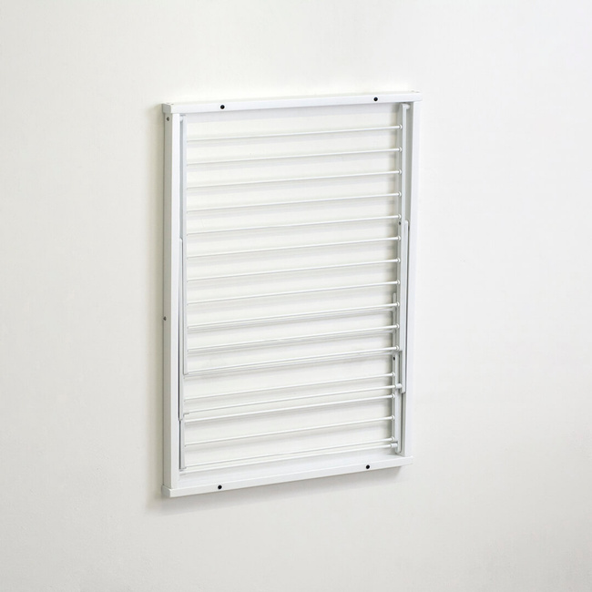 Arredamenti Kevin Naścienna suszarka na pranie - 64 x 67 cm, Biały