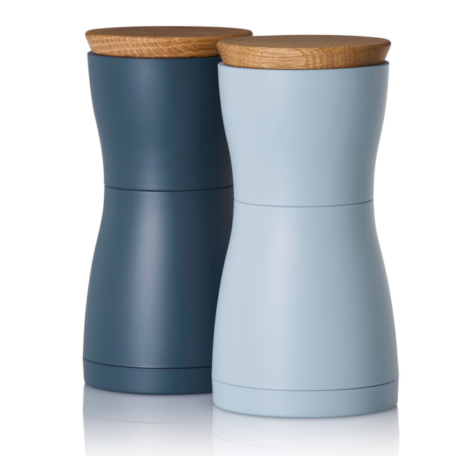 Zestaw Młynków Do Pieprzu I Soli Twin Ciemno/Jasnoniebieski