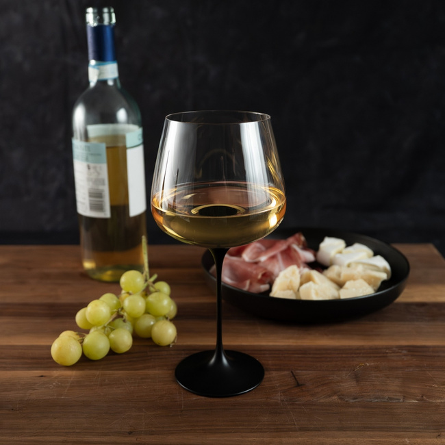 Kieliszki do białego wina Trebonn SplitGlass Origini Collio, czarne, 580 ml, 2 szt.