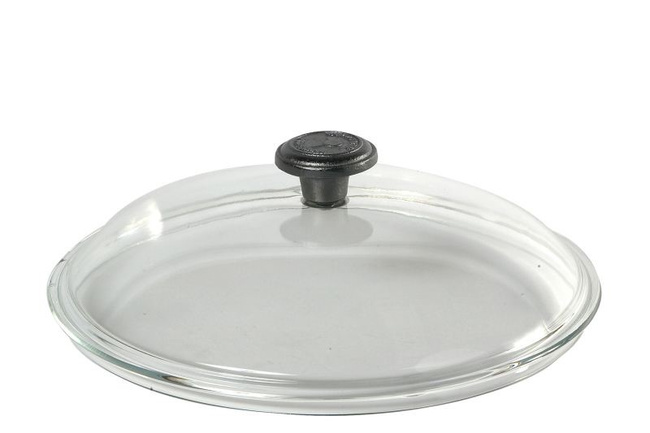 Pokrywka Szklana 28cm Z Żeliwnym Uchwytem - Skeppshult