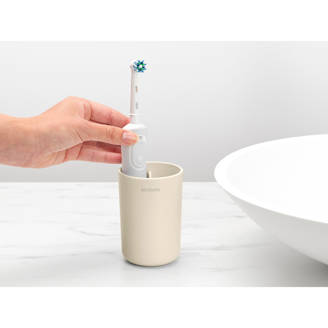 Kubek na szczoteczki do zębów Brabantia ReNew, Soft Beige