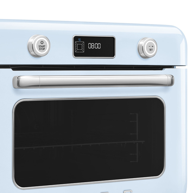 Smeg - Piekarnik nablatowy z funkcją pary COF01PBEU 50's Style - Biały