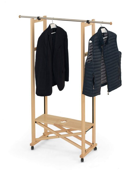 Arredamenti Elios Stojak na ubrania - 37 x 78 cm, Brązowy