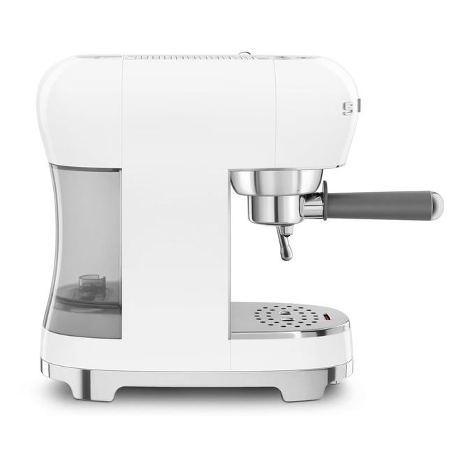 Smeg - Ekspres Do Kawy, Kolbowy 50's Style Ecf02Wheu Biały.