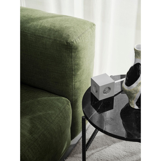 Listwa zasilająca Square 1 z podwójnym Usb-c 30 w i magnetyczną podstawą 1,8 m - szara - Avolt