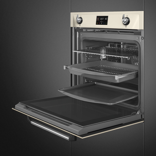 Smeg - Piekarnik, 60 cm, Victoria, Kremowy Victoria Sop6902S2pp Kremowy