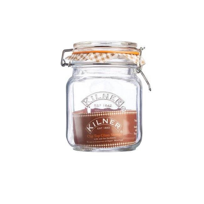 Słoik 1 l. Square Clip Top Jar - Kilner